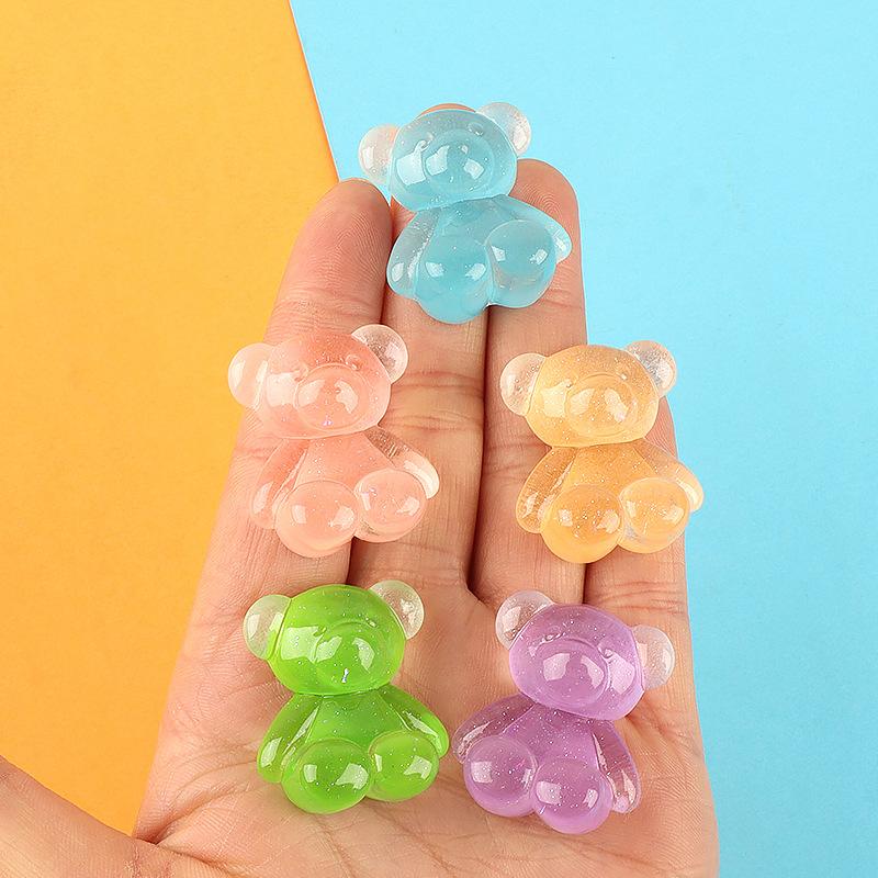 Charm LaBuBu Charm gấu phát sáng DIY trang trí điện thoại (FF-351)