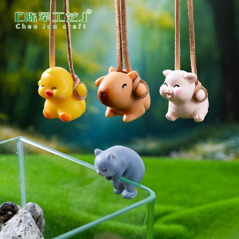 Phụ Kiện Tiểu Cảnh Tiểu cảnh capybara DIY, phụ kiện tiểu cảnh mini resin garden đáng yêu cute micro (ZC-1433)
