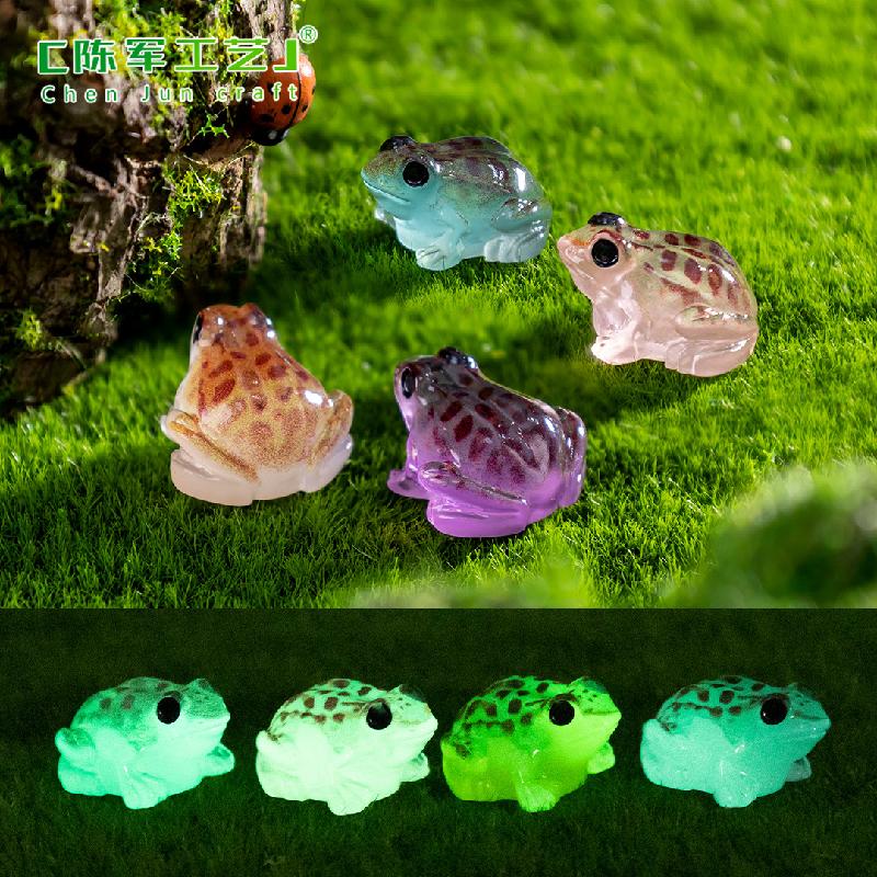 Phụ Kiện Tiểu Cảnh Tiểu cảnh ếch phát sáng, trang trí DIY cây cảnh mini (ZC-81)
