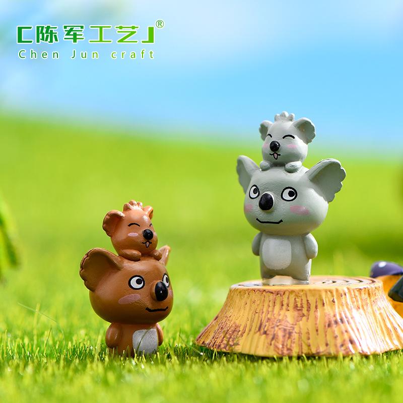 Phụ Kiện Tiểu Cảnh Tiểu cảnh koala dễ thương mini trang trí chậu cây DIY (ZC-1201)