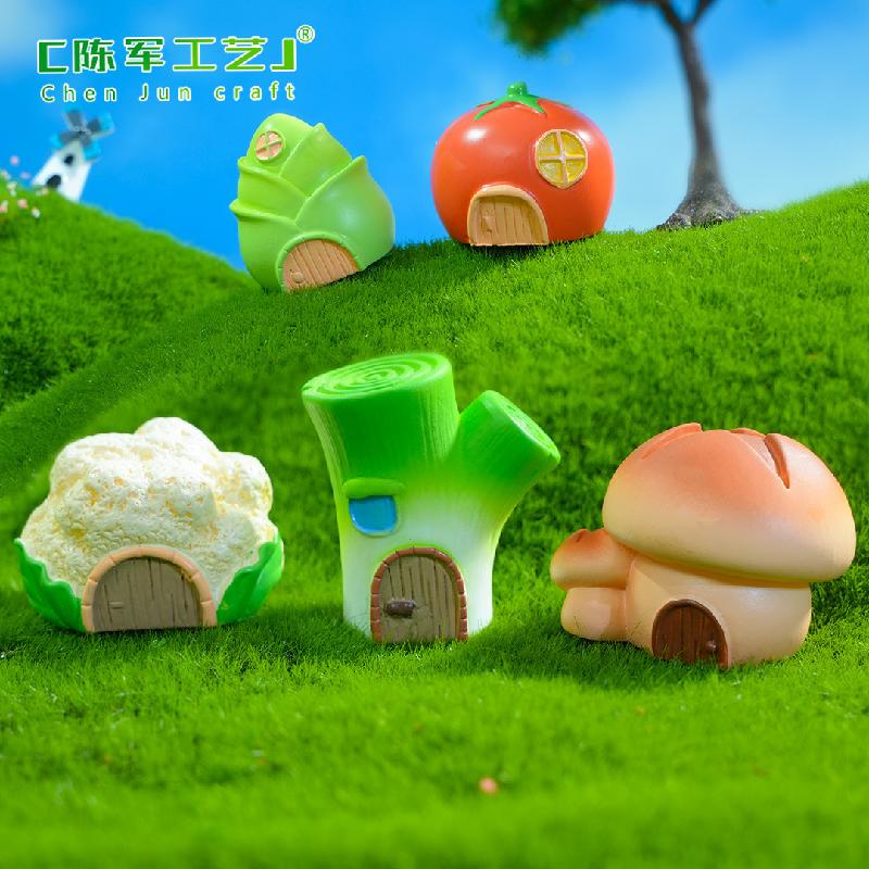 Phụ Kiện Tiểu Cảnh Tiểu cảnh nhà rau củ, nấm, trang trí cây cảnh mini DIY (ZC-231)