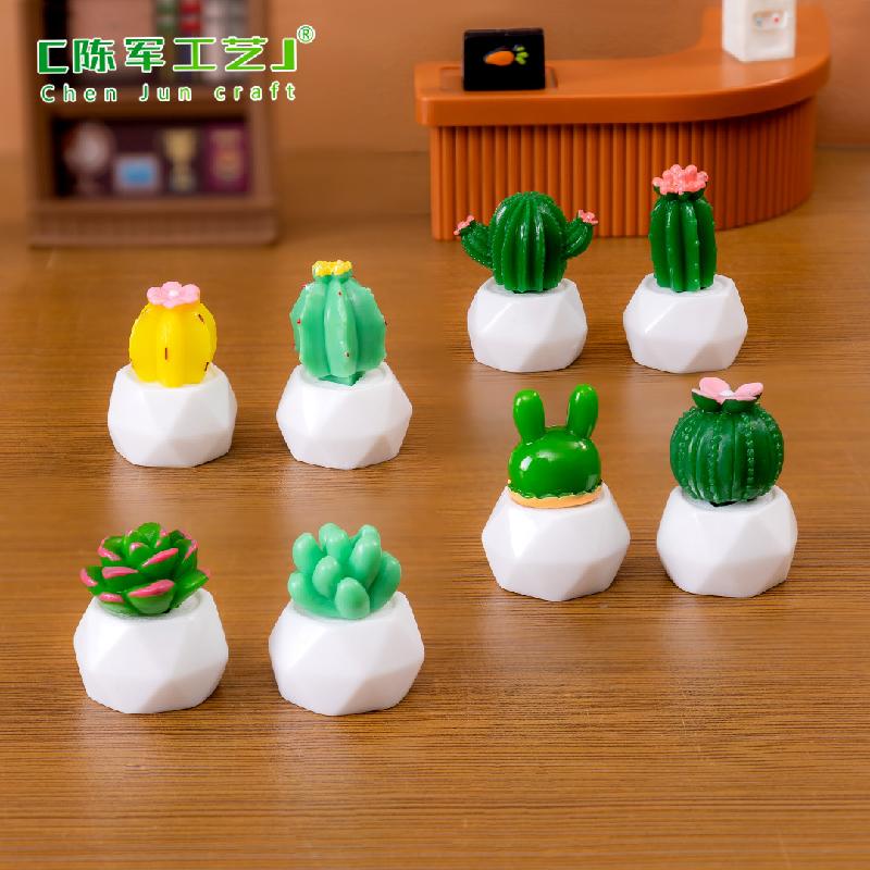 Phụ Kiện Tiểu Cảnh Tiểu cảnh xương rồng mini trang trí chậu cây và xe hơi (ZC-978)