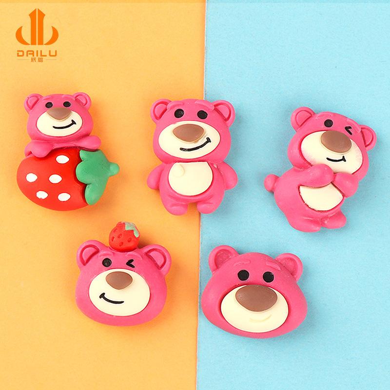 Charm LaBuBu 小熊饰品卡通树脂配件 车饰收纳盒发饰手机壳贴片奶油胶diy鞋扣