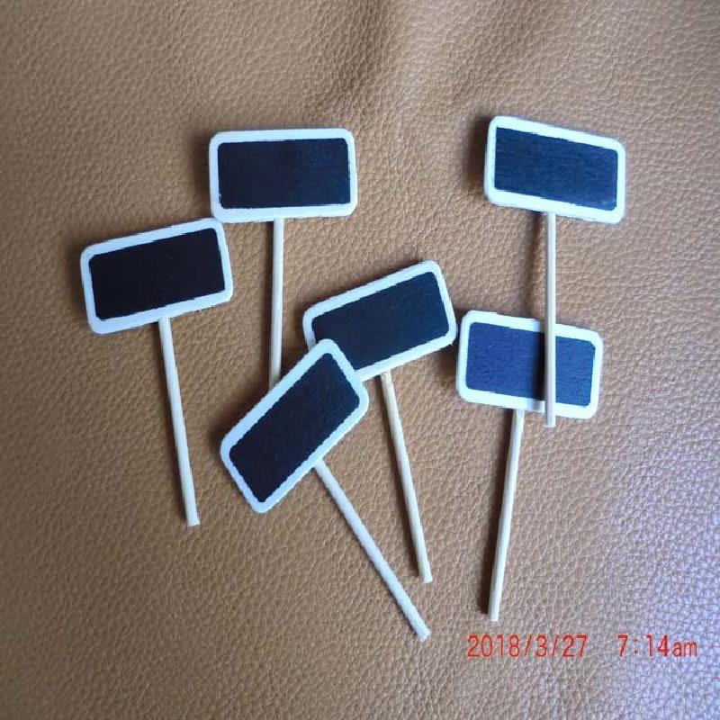 Phụ Kiện Tiểu Cảnh Bảng gỗ đen viết tay cho chậu cây mini, trang trí (BS-22)