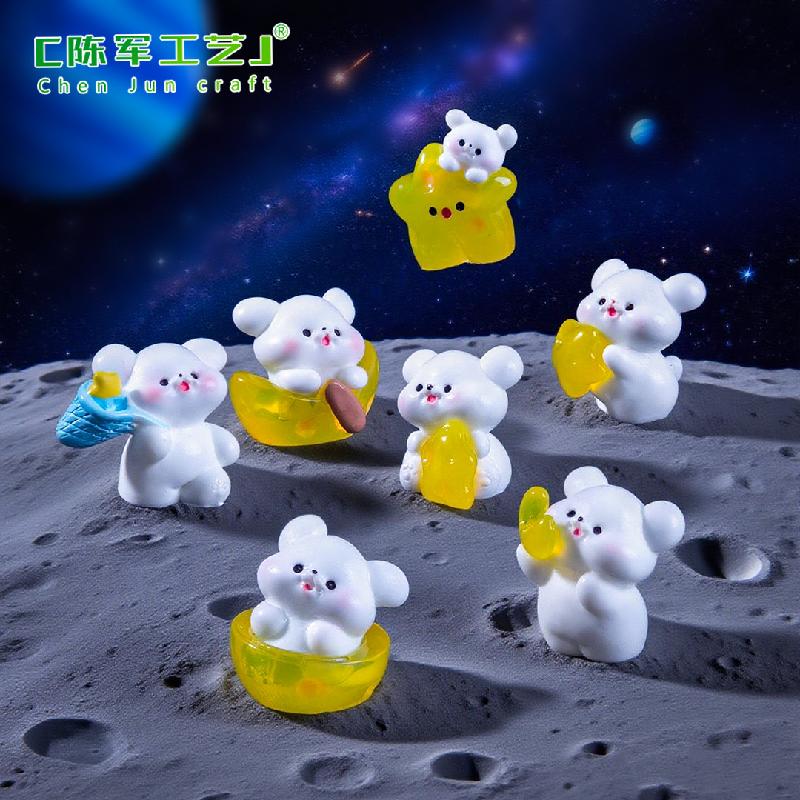 Phụ Kiện Tiểu Cảnh Tiểu cảnh sao, trăng, chú chó đáng yêu, búp bê DIY, phụ kiện treo bàn tiểu cảnh mini (ZC-341)