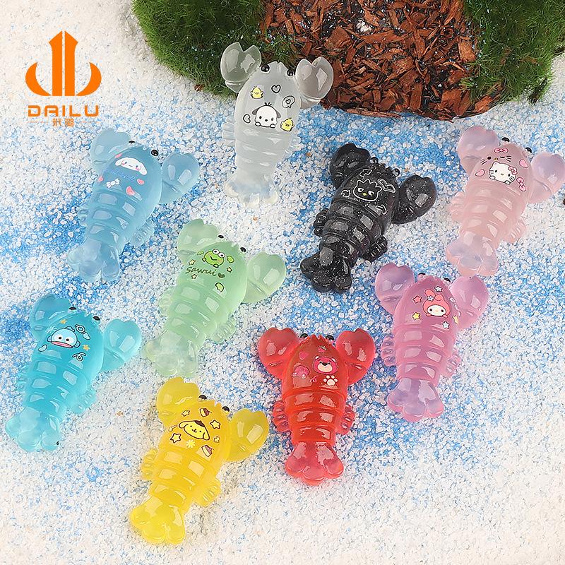 Charm LaBuBu Charm tôm hùm phát sáng DIY tiểu cảnh & xe hơi (FF-102)