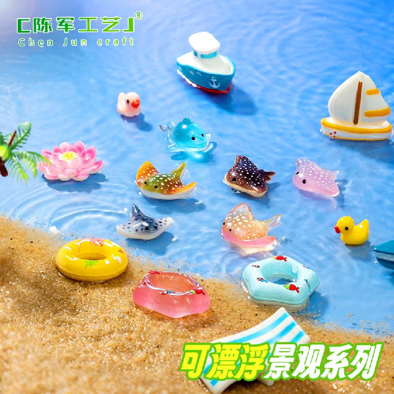 Phụ Kiện Tiểu Cảnh Tiểu cảnh vòng bơi, phao, sinh vật biển, bể cá mini DIY, phụ kiện bàn nhỏ xinh (ZC-119)