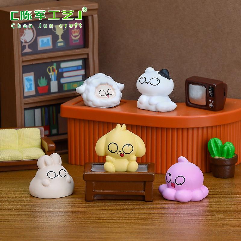 Phụ Kiện Tiểu Cảnh Tiểu cảnh chó và thỏ vui nhộn trang trí nhà búp bê (ZC-818)