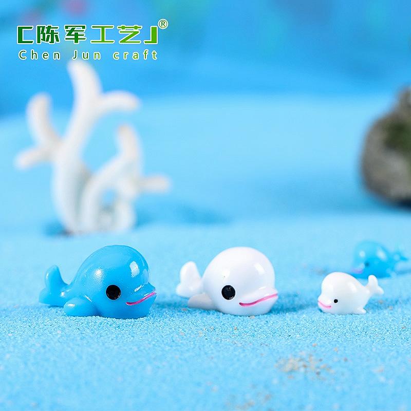 Phụ Kiện Tiểu Cảnh Tiểu cảnh cá heo lớn trang trí bình sinh thái DIY (ZC-1084)