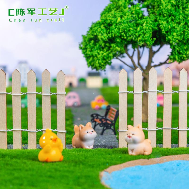 Phụ Kiện Tiểu Cảnh Tiểu cảnh hàng rào gỗ DIY, phụ kiện tiểu cảnh mini vật liệu trang trí bàn cute (ZC-1006)