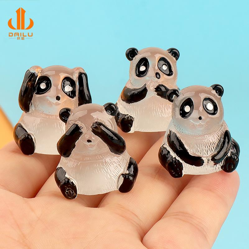 Charm LaBuBu 四不熊猫 diy饰品树脂配件配饰拍摄微景观摆件挂件奶油胶手作材料