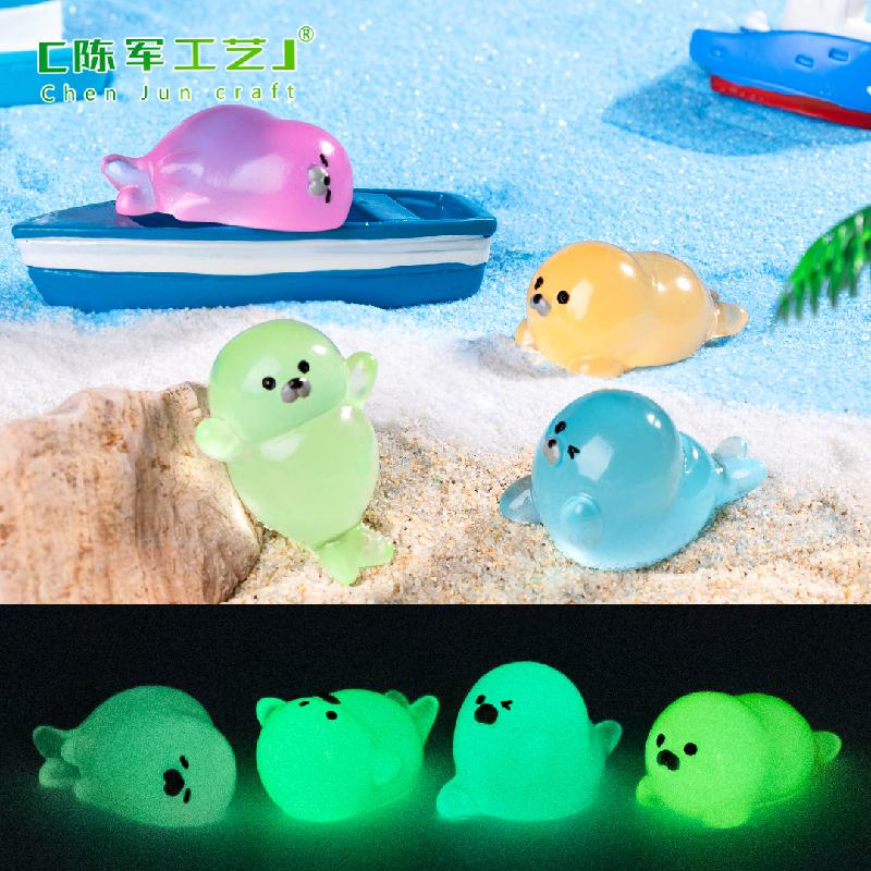 Phụ Kiện Tiểu Cảnh Tiểu cảnh hải cẩu dễ thương mini trang trí xe và bàn DIY (ZC-1254)