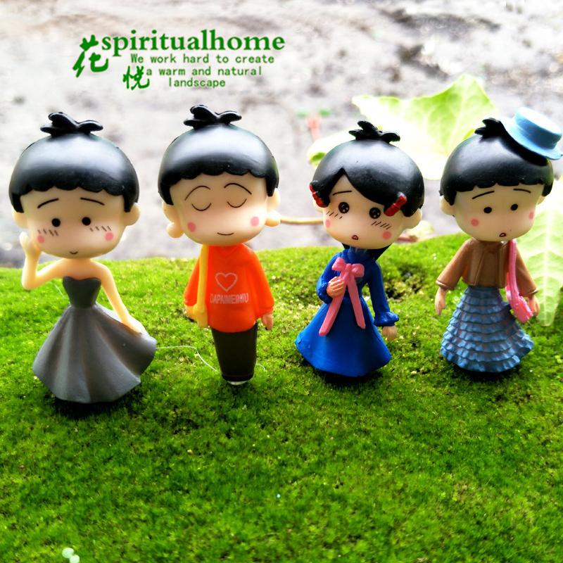 Phụ Kiện Tiểu Cảnh Tiểu cảnh cô gái dễ thương mini trang trí bàn và xe DIY (ZC-1287)