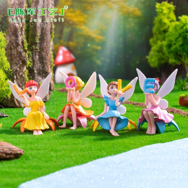 Phụ Kiện Tiểu Cảnh Tiểu cảnh chữ LOVE và tiên hoa DIY, phụ kiện tiểu cảnh mini xe bàn thu nhỏ cute (ZC-1119)