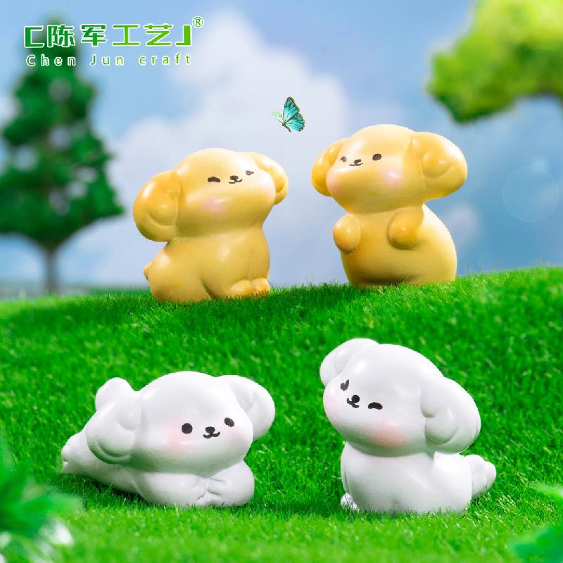 Phụ Kiện Tiểu Cảnh Tiểu cảnh cún con đáng yêu DIY, phụ kiện tiểu cảnh mini blind bag treo bàn resin đáng yêu cute (ZC-1438)