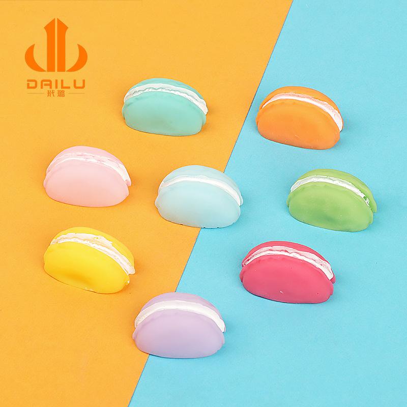 Charm LaBuBu 食玩半切马卡龙蛋糕 diy树脂配件奶油胶手机壳头饰发夹收纳盒贴片