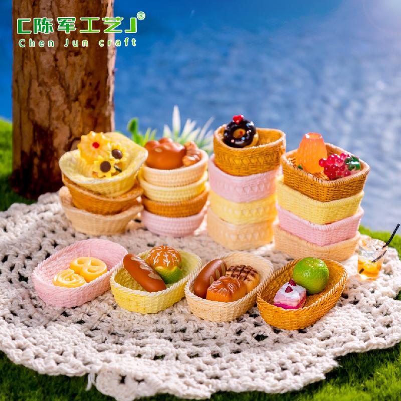 Phụ Kiện Tiểu Cảnh Tiểu cảnh giỏ tre đan, phụ kiện trang trí cây cảnh DIY (ZC-82)