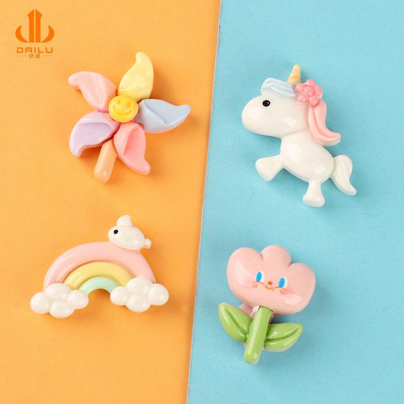 Charm LaBuBu Charm gương mặt, hoa tulip DIY trang trí điện thoại (FF-201)