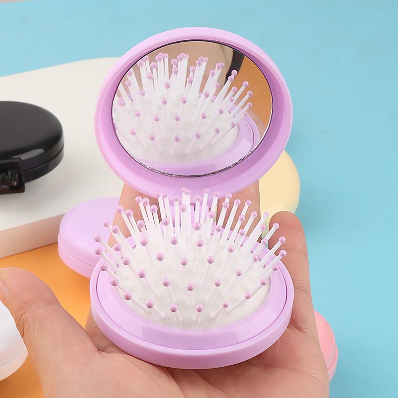 Charm LaBuBu 奶油胶配件diy梳子 气囊按摩梳 随身便携折叠镜面梳气垫梳