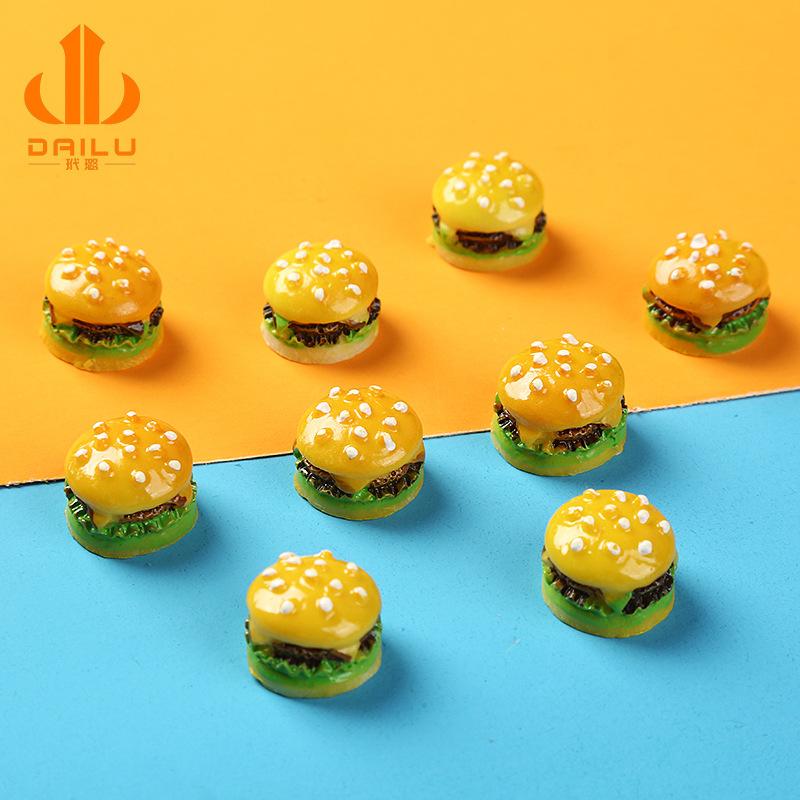 Charm LaBuBu Charm hamburger DIY trang trí điện thoại (FF-286)