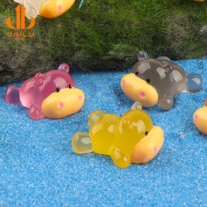 Charm LaBuBu Charm hà mã phát sáng DIY tiểu cảnh trang trí (FF-69)