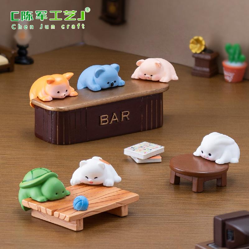Phụ Kiện Tiểu Cảnh Tiểu cảnh heo, rùa, búp bê nhỏ dễ thương DIY, phụ kiện tiểu cảnh mini bàn (ZC-679)