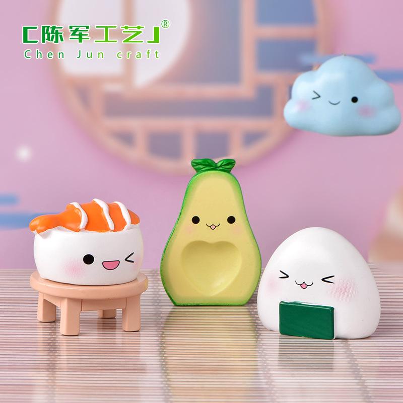 Phụ Kiện Tiểu Cảnh Tiểu cảnh cảm xúc: búp bê, bơ, sushi trang trí mini (ZC-929)
