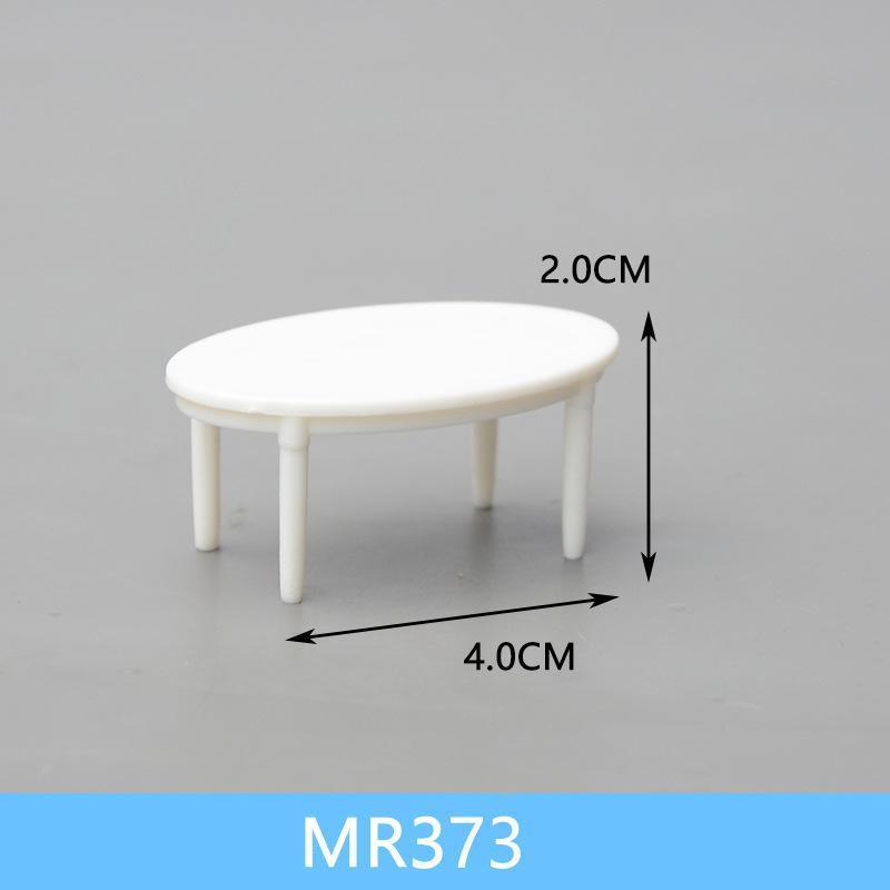 Mô hình đồ nội thất mini bàn ghế Mô hình bàn nhựa bàn ghế 1/30 (JY-176)