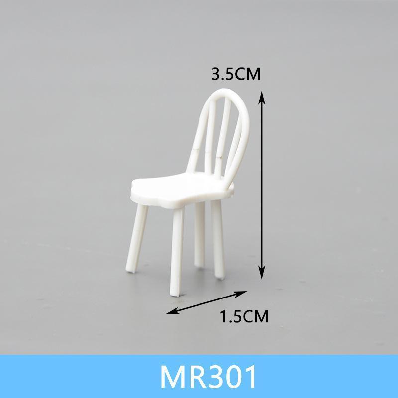 Mô hình đồ nội thất mini bàn ghế Mô hình bàn nhựa bàn ghế 1/30 (JY-176)