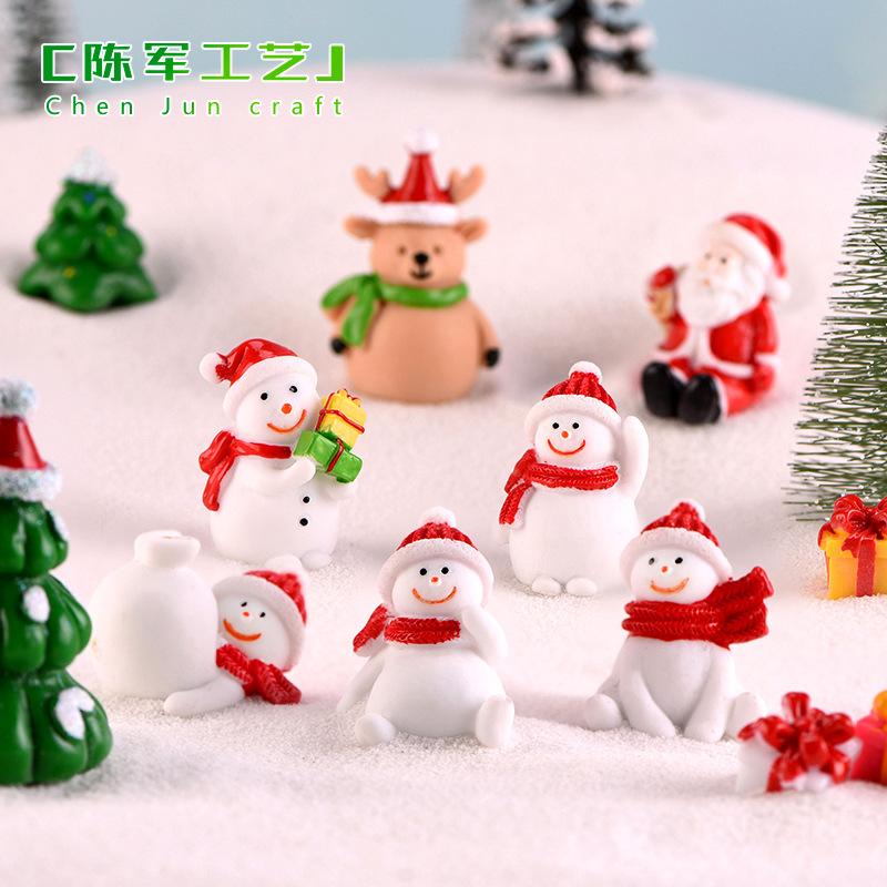 Tiểu cảnh người tuyết, ông già Noel, móc khóa Giáng Sinh (ZC-134)