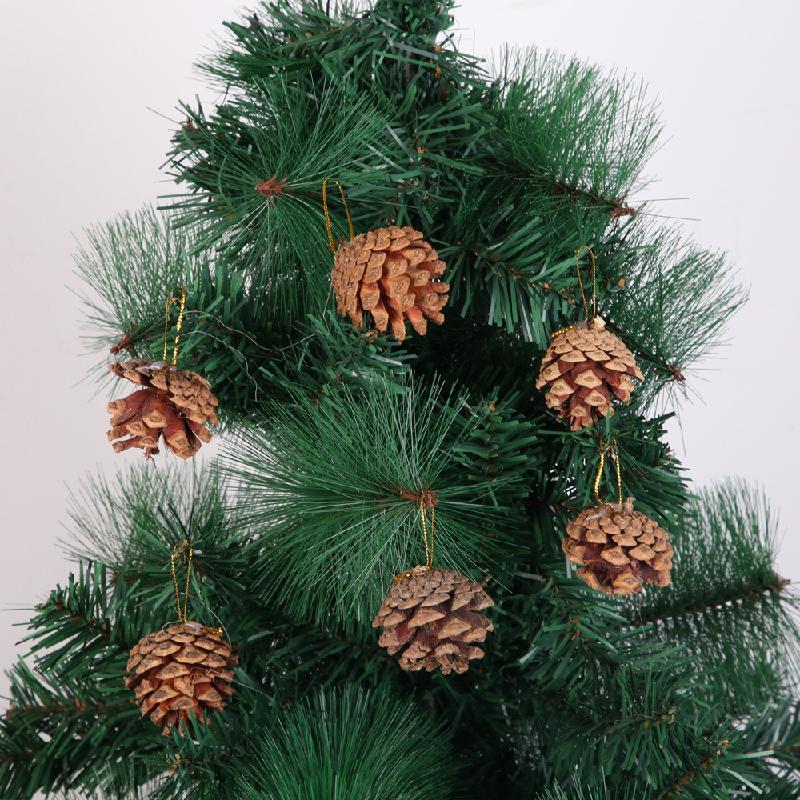 Trang Trí Noel Móc treo cây thông Giáng Sinh bằng nhựa quả thông tự nhiên, trang trí cây thông, phụ kiện và đồ trang trí lễ hội.