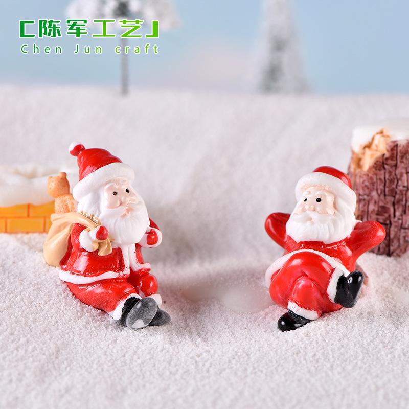 Ông già Noel, người tuyết và tàu hỏa, phụ kiện Noel mini (ZC-34)