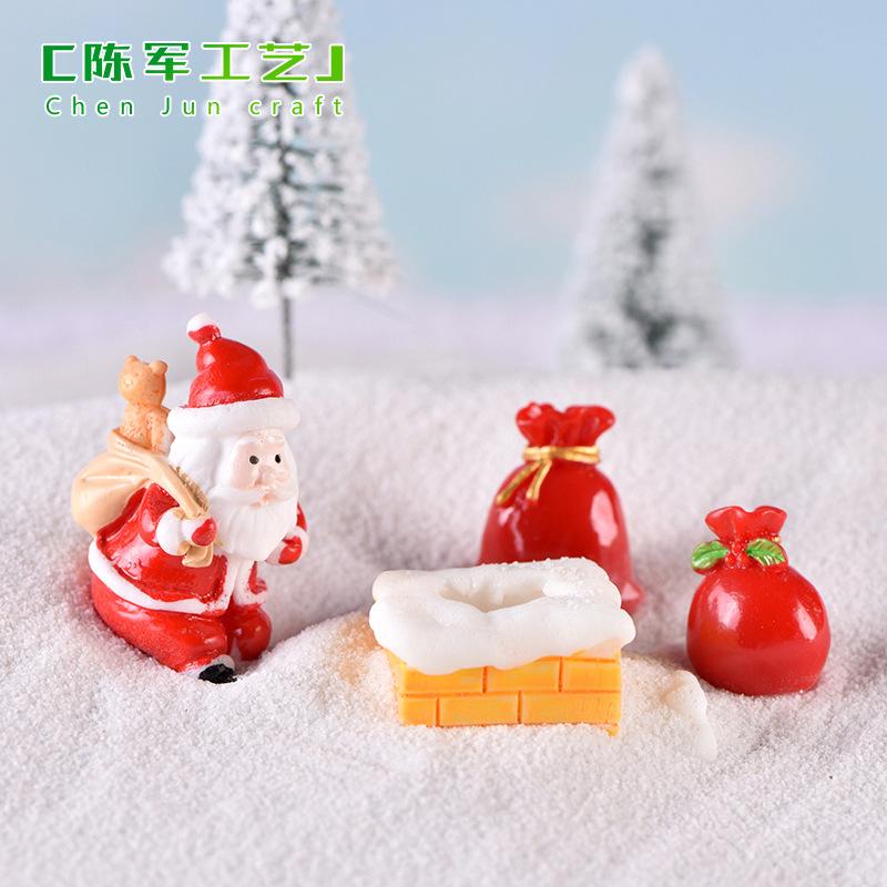 Ông già Noel, người tuyết và tàu hỏa, phụ kiện Noel mini (ZC-34)