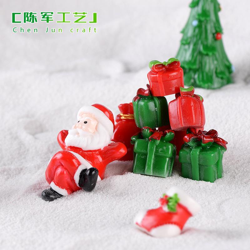 Ông già Noel, người tuyết và tàu hỏa, phụ kiện Noel mini (ZC-34)