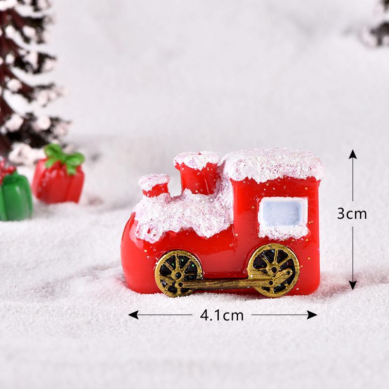 Ông già Noel, người tuyết và tàu hỏa, phụ kiện Noel mini (ZC-34)