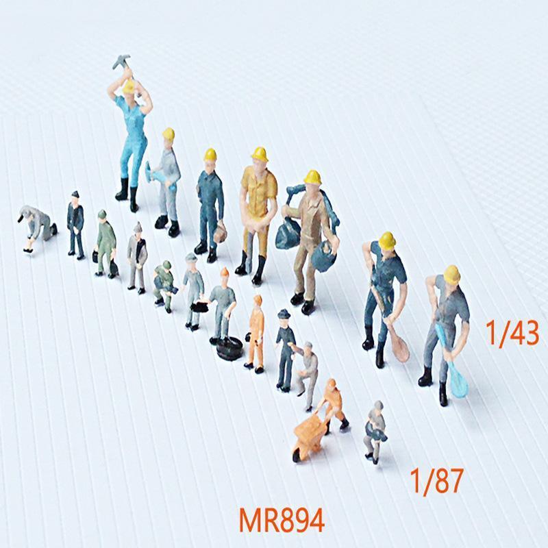 Mô hình công nhân xây dựng 1/43 và 1/87 (JY-66)