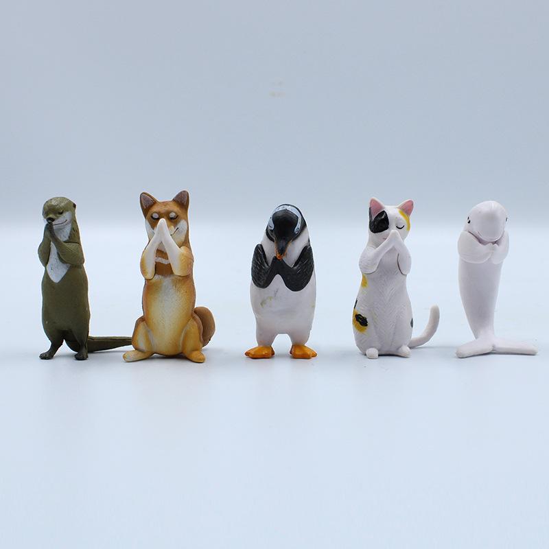 5 Mẫu, đồ chơi động vật hứa hẹn của Chạy tay: Chó Shiba, Mèo, Cá Heo, Chim Hạc, Nước Suwako. ZZ-125