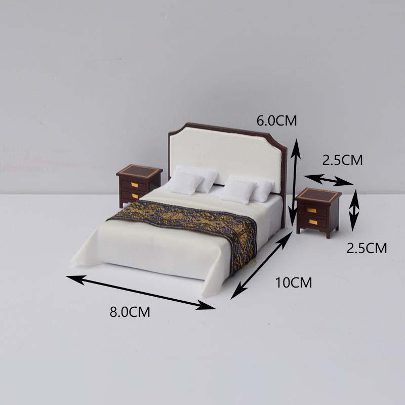 Đồ chơi mô hình phòng ngủ không gian tương lai mini thu nhỏ S901 có đèn