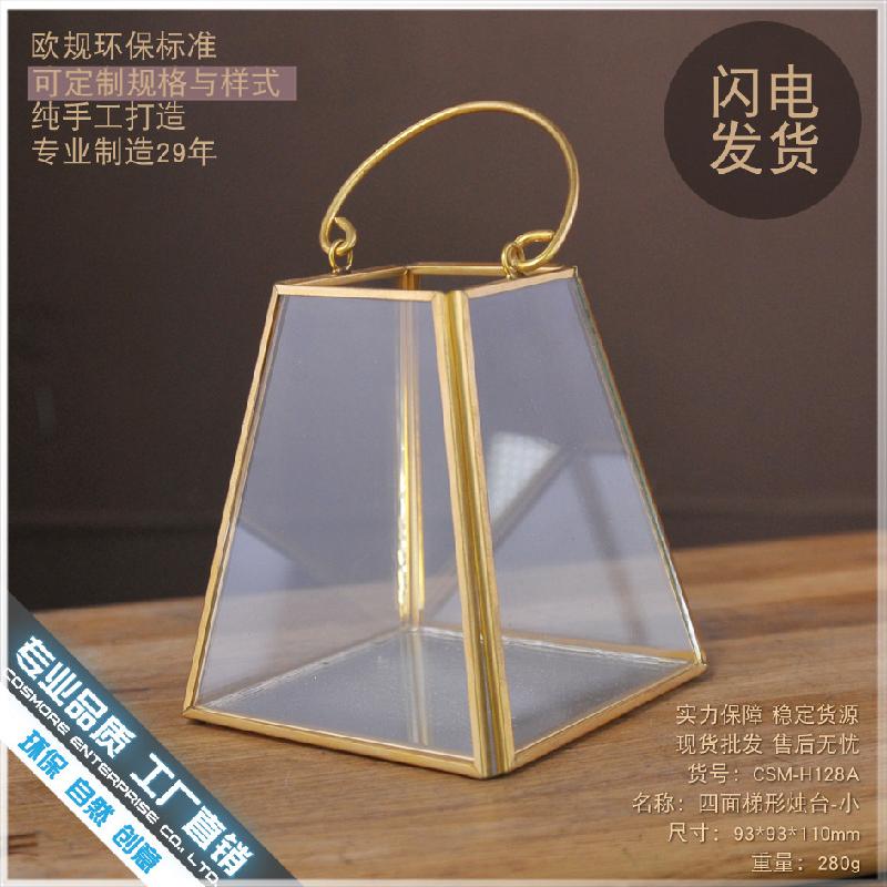 Chậu Đa Giác DG-137 Đèn nhà cửa phong cách ô tô với vỏ kính thủy tinh