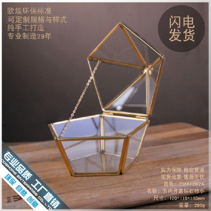 Chậu Đa Giác DG-17 Hộp kính bảo vệ trang sức, hộp kính nhựa bằng năm góc