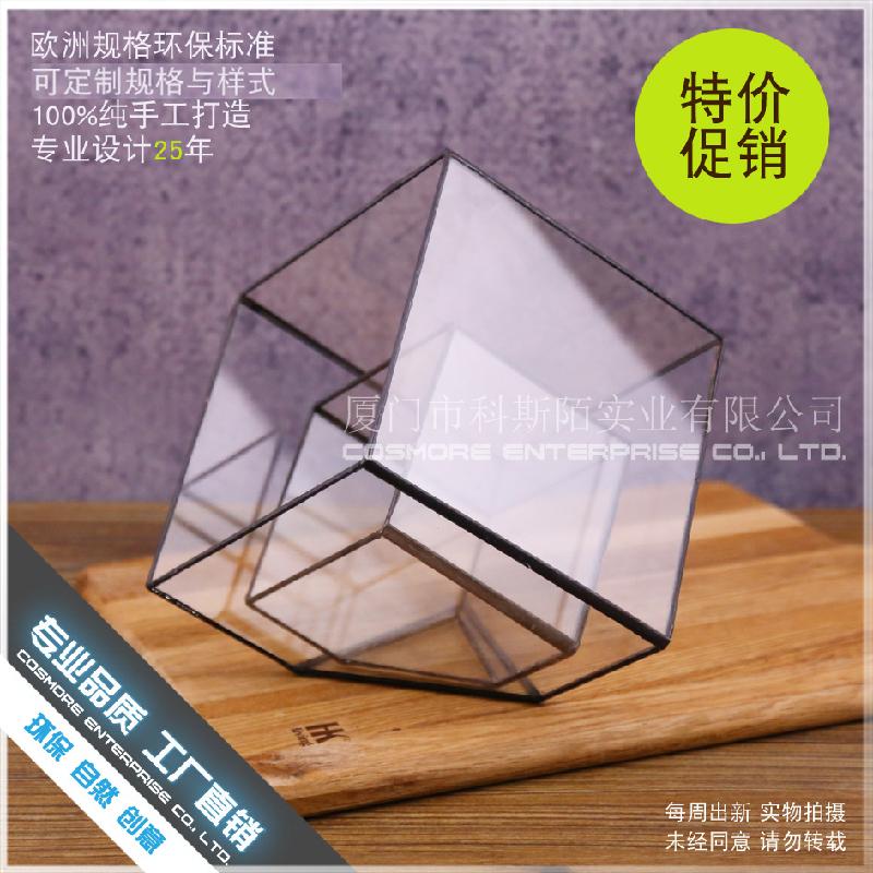 Chậu Đa Giác DG-91 Nhà máy Xiamen bán trực tiếp phòng kính chữ nhật lớn, thiết kế sáng tạo, hoa tái sinh vĩnh cửu, thảm thực vật nhỏ, cảnh quan đa thực vật và chén hoa đa thực vật