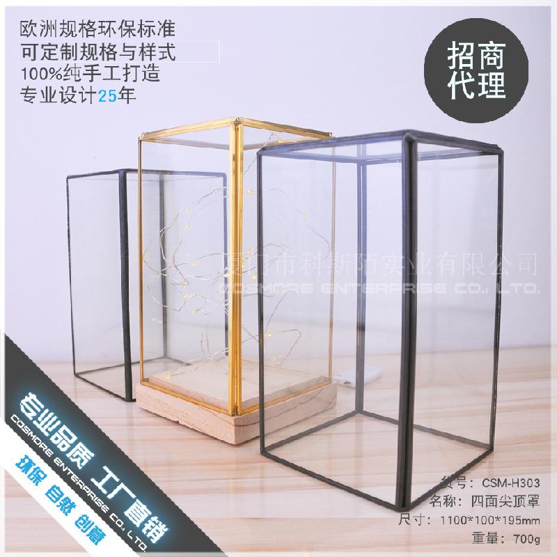 Chậu Đa Giác DG-71 Mẫu đồ trang trí đĩa cây hoa với đáy, vỏ đèn LED hoa thời gian thực kính