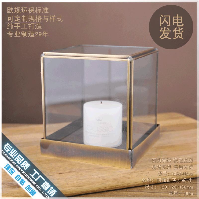 Chậu Đa Giác DG-37 Món trang trí nhà cửa, tượng Phật Quan Âm, hộp kính thủy tinh, đúc đồng cổ, công nghệ đúc đồng, đế đồng bảo vệ bụi, hộp trưng bày trong suốt