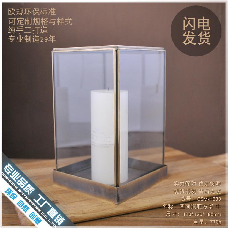 Chậu Đa Giác DG-143 Bộ trang trí nhà ở phong cách Bắc Âu trong phòng khách, gỗ giàn khoáng với vỏ kính hình học