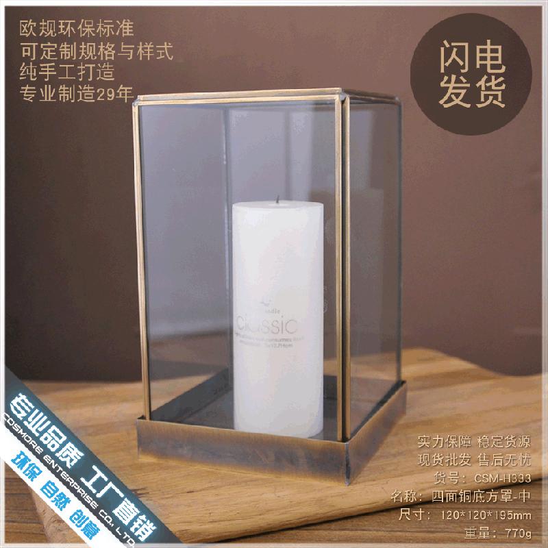 Chậu Đa Giác DG-143 Bộ trang trí nhà ở phong cách Bắc Âu trong phòng khách, gỗ giàn khoáng với vỏ kính hình học