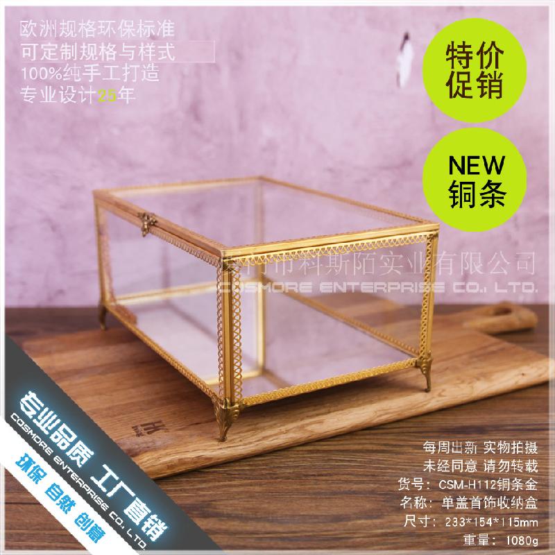 Chậu Đa Giác DG-157 Hộp gỗ chứa đồ trang sức, kính cường lực, hộp trang sức, hộp trang điểm, bàn trang điểm