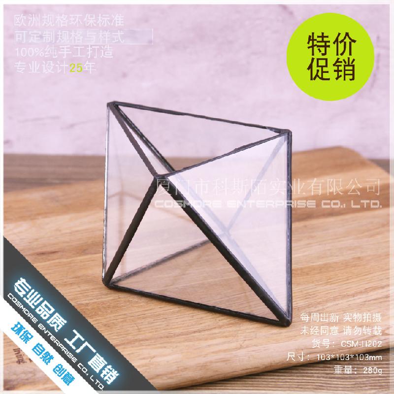 Chậu Đa Giác DG-174 Hộp gỗ gọn nhẹ có 4 góc đôi đuôi và nhiều mặt độc đáo của Bắc Âu