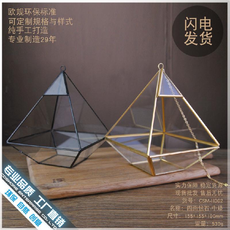 Chậu Đa Giác DG-19 Hộp giỏ kính hoa sống vĩnh viễn cho nội thất gia đình