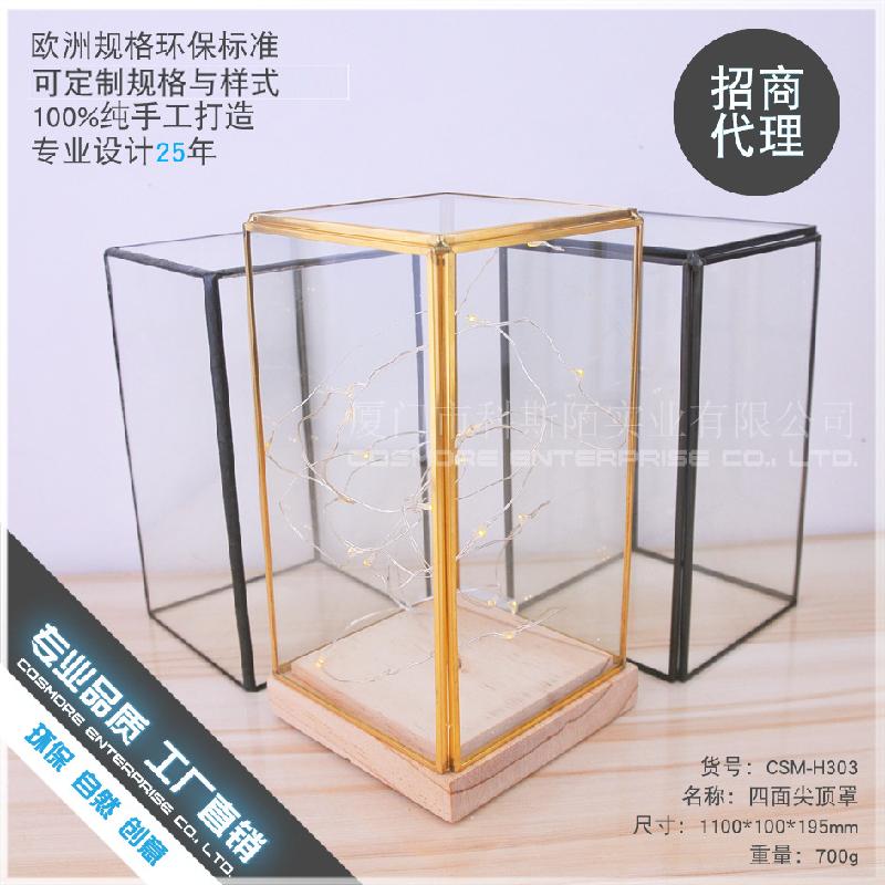 Chậu Đa Giác DG-71 Mẫu đồ trang trí đĩa cây hoa với đáy, vỏ đèn LED hoa thời gian thực kính