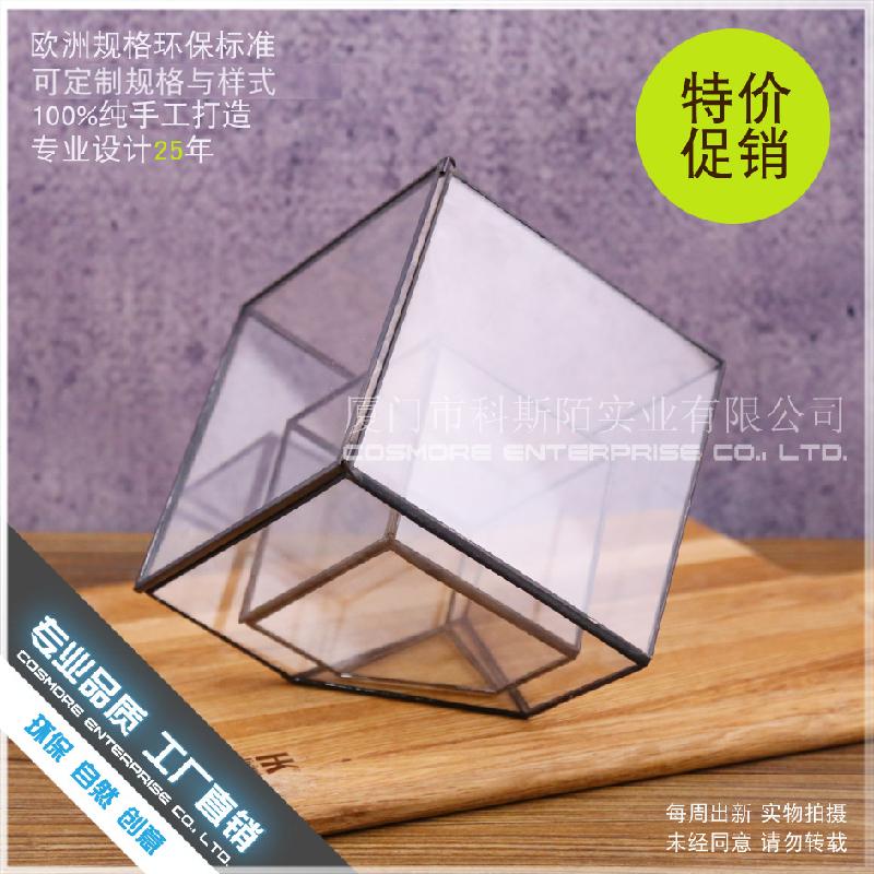 Chậu Đa Giác DG-64 Nhà kính thủy tinh lớn của nhà sản xuất, có thiết kế sáng tạo, hoa bền vững, thảo mộc, cảnh quan nhỏ và các chậu hoa đa thực vật